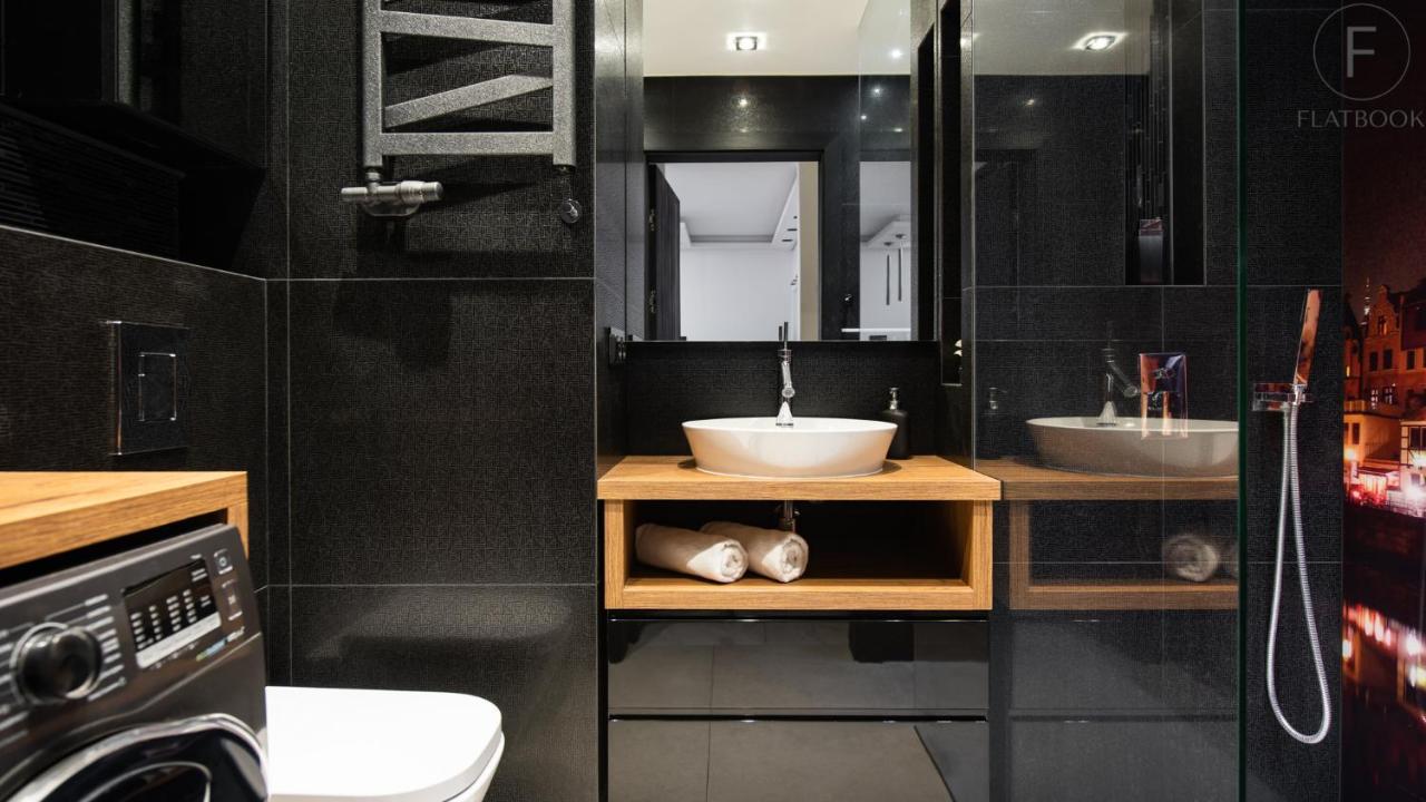 Flatbook Apartments Waterlane Island Spa With Riverview Gdańsk Exterior foto